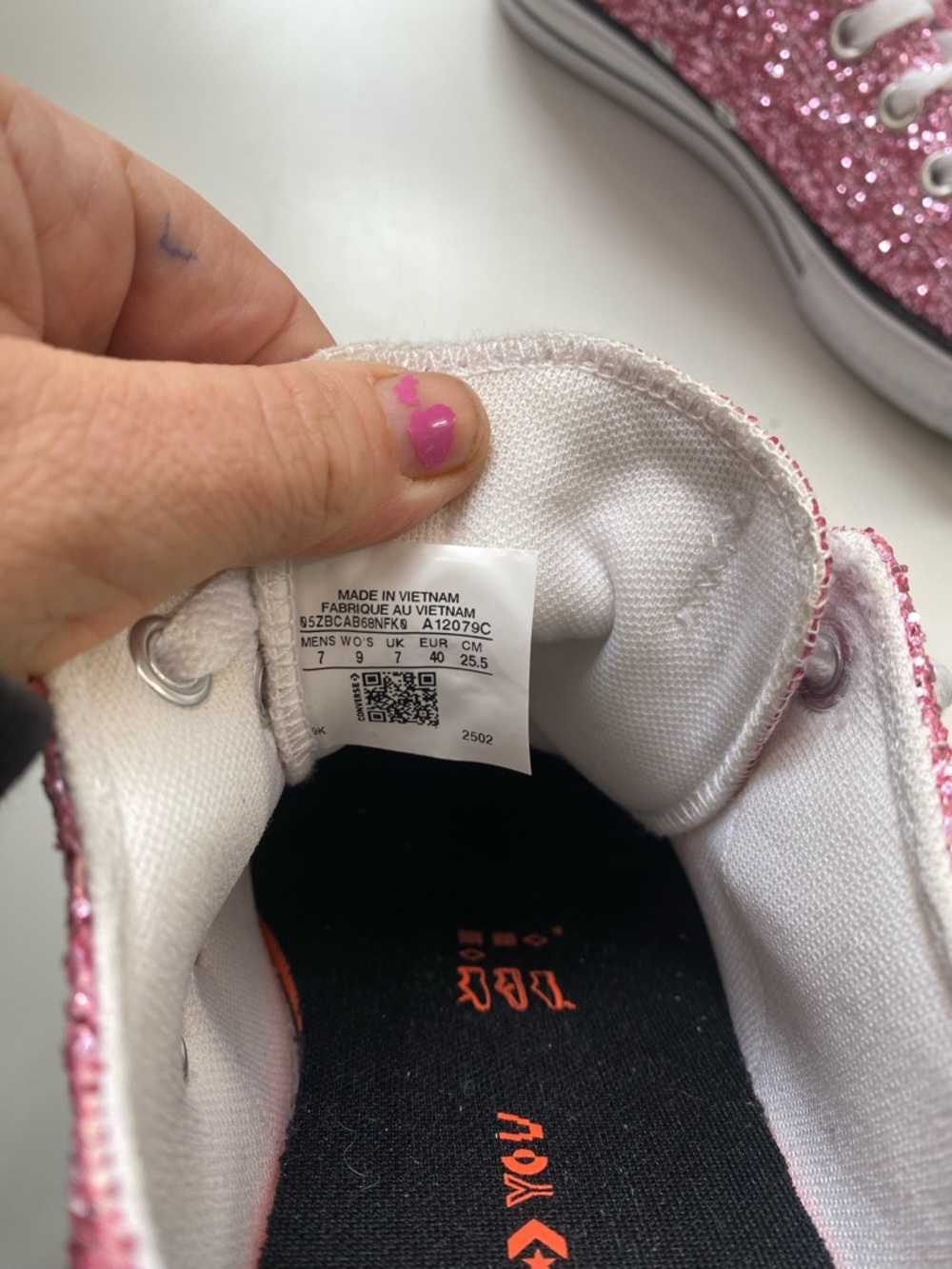 Pink Glitter Low-Top Platform Sneakers - Picture 8 of 10